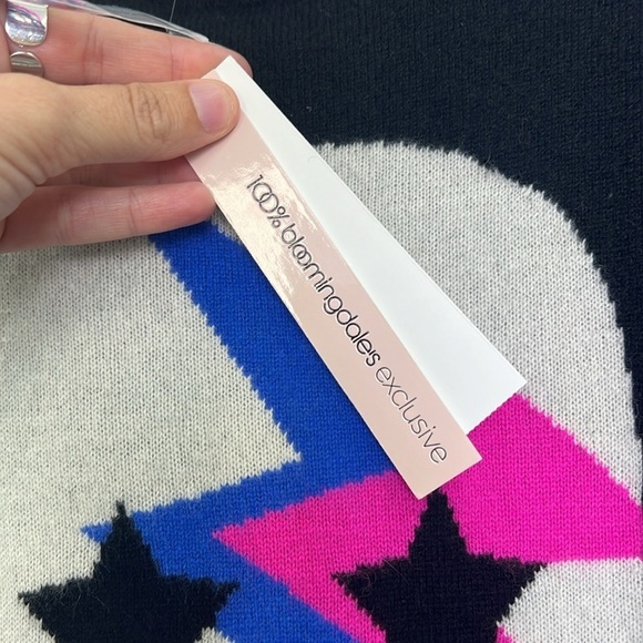 Aqua Cashmere - NWT Aqua Skull Lightning 100 Percent Cashmere Sweater Size Small - Picture 9 of 10